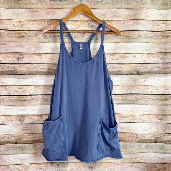 FP Movement by Free People | Dresses | Free People Movement Hot Shot Mini  Dress In Blue Indigo Size Small | Poshmark